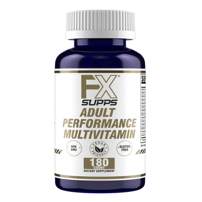 Envase de multivitamínico FXSUPPS adulto de rendimiento