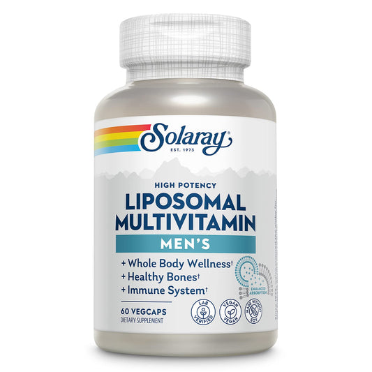 Envase multivitamínico liposomal de Solaray para hombre