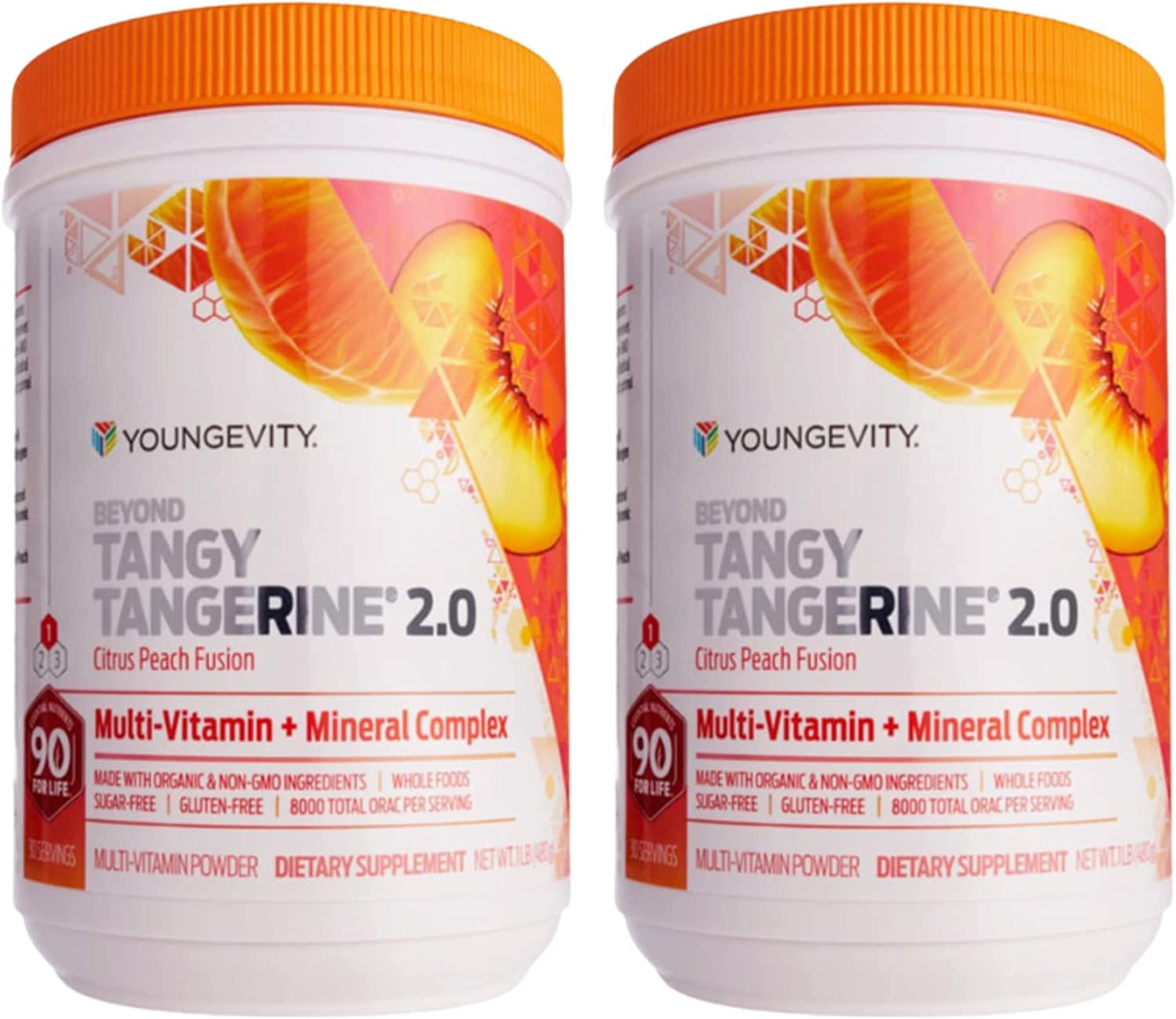 Envase de multivitamínico Tangy Tangerine 2.0