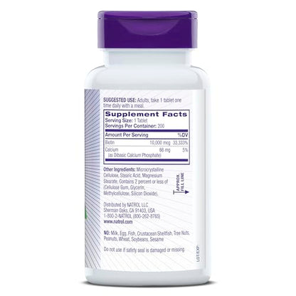 Envase Natrol Biotina frontal detalle