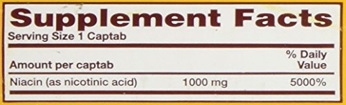 Envase niacina 1000mg Watson Rugby Labs 100 cápsulas