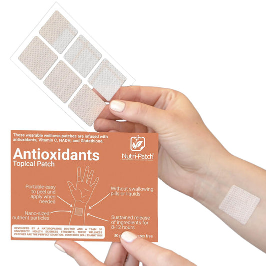 Envase de Nutri-Patch parches antioxidantes vitamina c bienestar