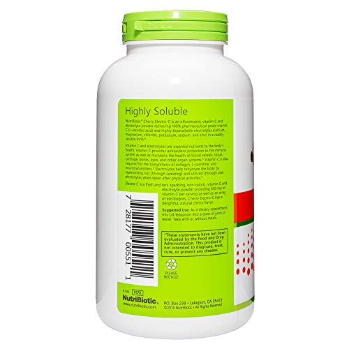 Envase NutriBiotic Electro-C polvo efervescente vitamina c y electrolitos