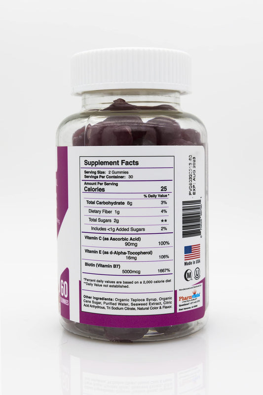 Envase Pharmvista gominolas cabello piel uñas 60 unidades