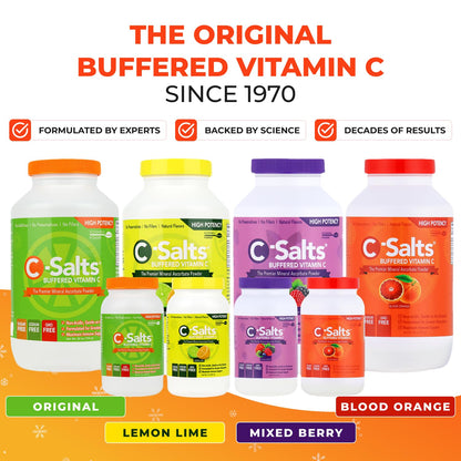 Envase polvo C-Salts vitamina C buffered naranja sanguina