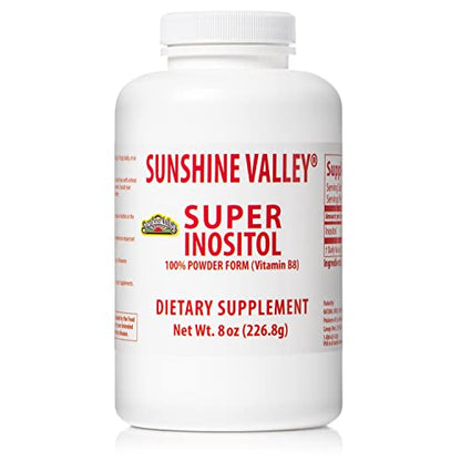 Envase polvo Sunshine Valley Super Inositol para SOP y fertilidad