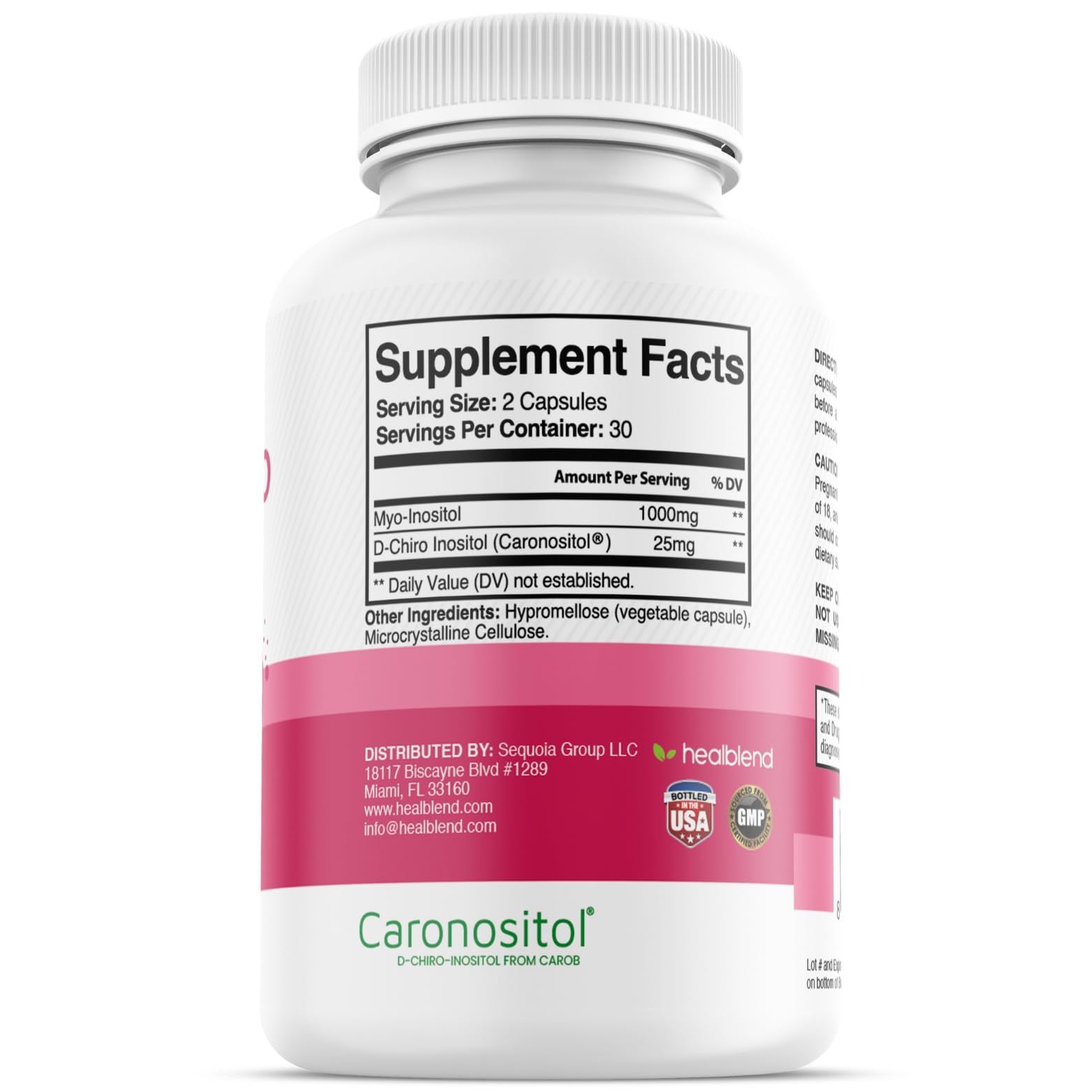 Envase posterior healblend Myo & D-Chiro Inositol Plus
