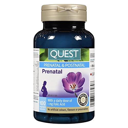 Envase Quest Prenatal multivitamínico para embarazo