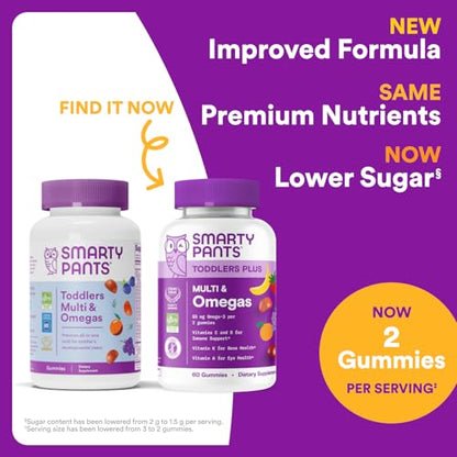 Envase SmartyPants gomitas multivitamínicas para niños 70 unidades