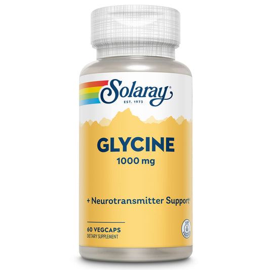 Envase Solaray L-Glycine 60 cápsulas