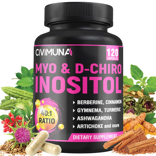 Envase suplemento CIVIMUNA inositol 120 cápsulas