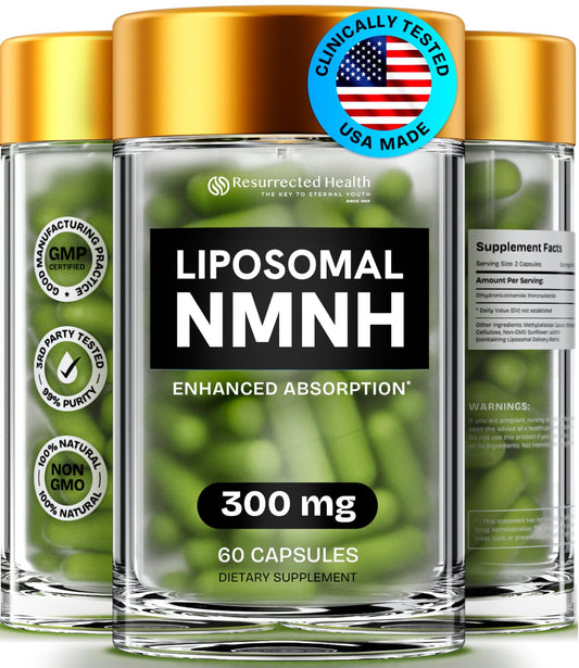 Envase suplemento nmnh liposomal resurrected health