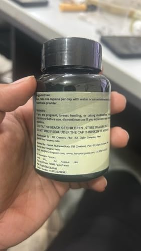 Envase suplemento orgánico Amla cápsulas Heroot