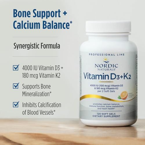 Envase suplemento vitamina d3 k2 con certificación pureza