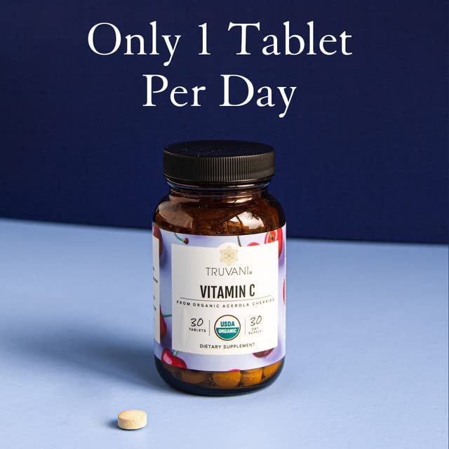 Envase Truvani vitamina c orgánica antioxidante soporte sistema inmune