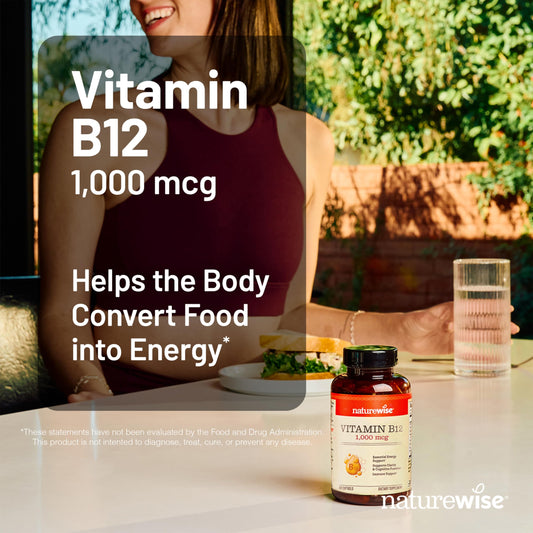 Envase cápsulas Vitamin B12 NatureWise 360 unidades