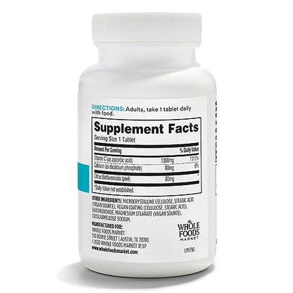 Envase Vitamina C 365 Whole Foods Market 100 tabletas alta potencia