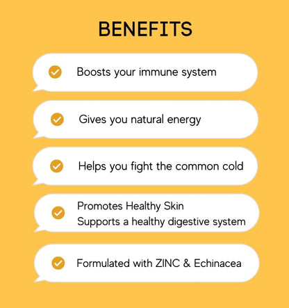 Envase vitamina c con zinc y equinácea ALFA