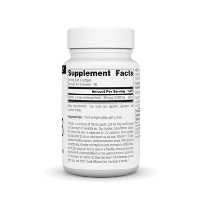 Envase vitamina D3 Source Naturals 1000 UI salud ósea e inmune
