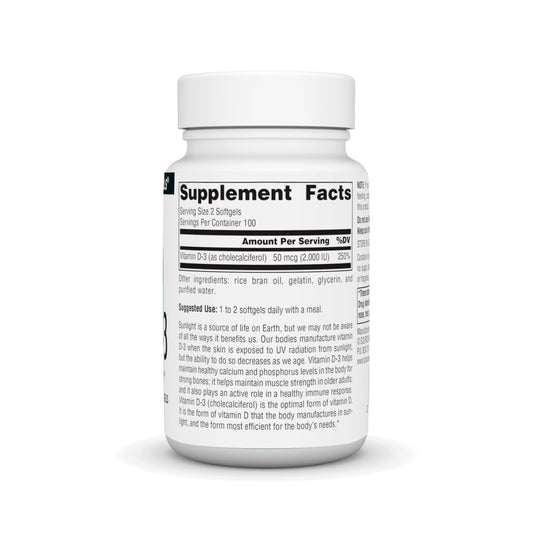 Envase vitamina D3 Source Naturals 1000 UI salud ósea e inmune