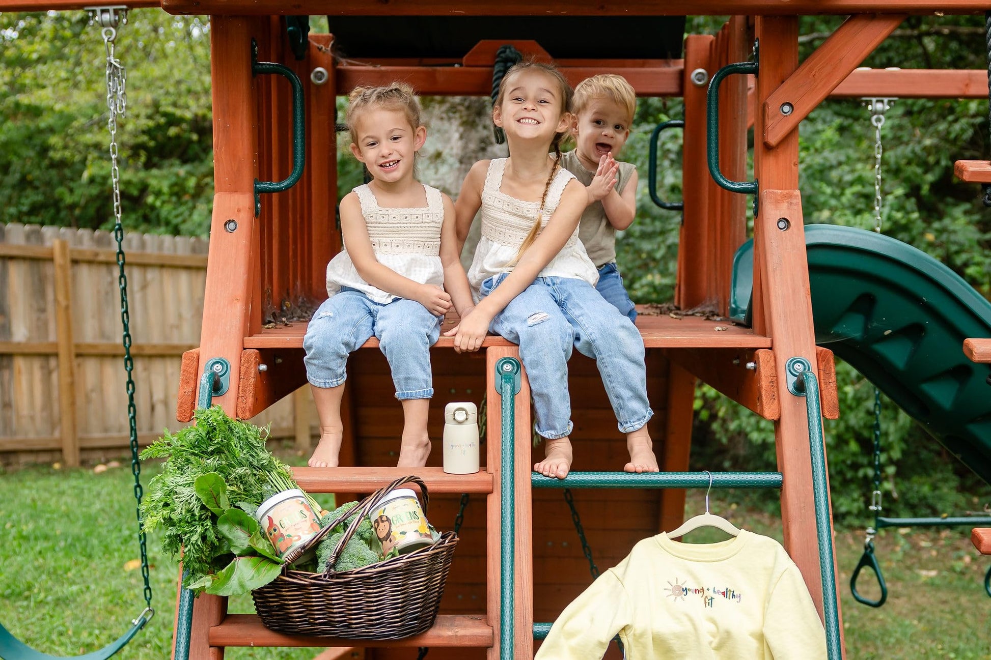 Envase Young Healthy Fit polvo superalimentos greens para niños