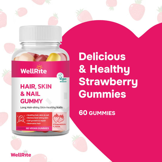 envoltura de goma Wellrite con sabor fresa 60 unidades