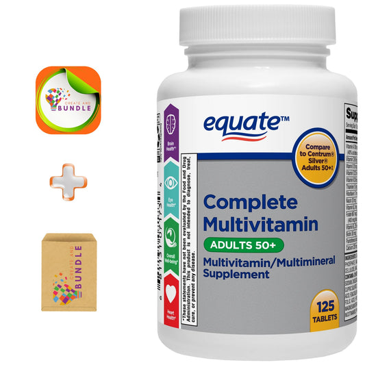Botella de Equate Multivitamínico Adultos 50+