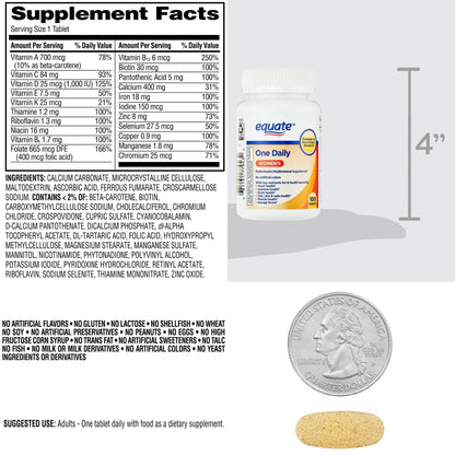 Equate vitaminas y minerales diarios para mujeres