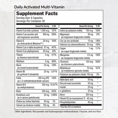 Multivitamínico Equilife caja frontal mostrando 30 porciones