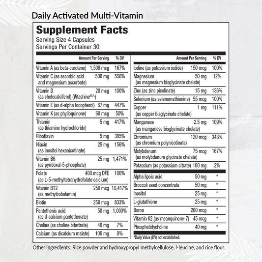 Multivitamínico Equilife caja frontal mostrando 30 porciones