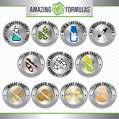 especificaciones nutricionales multivitamínico amazing formulas