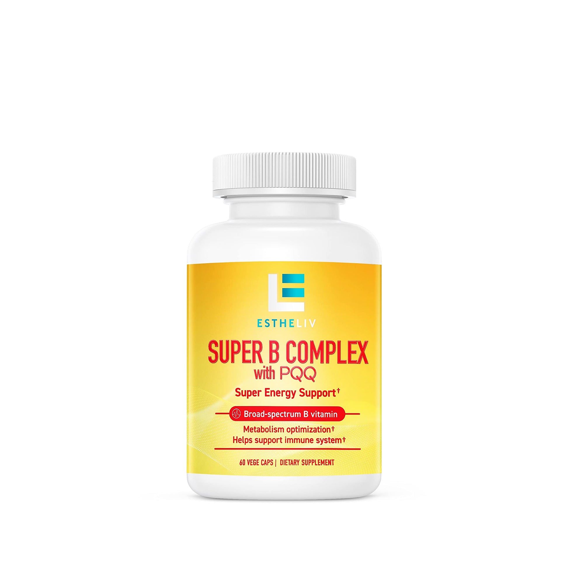 Estheliv complejo b super con pqq suplemento botella