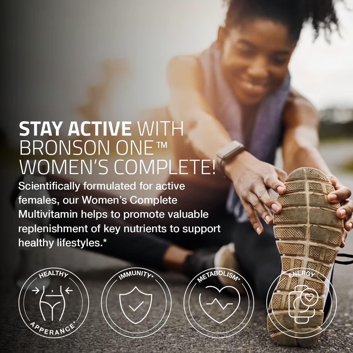 estilo de vida activo con bronson multivitamínico
