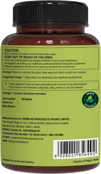 etiqueta de advertencia multivitaminas pure nutrition