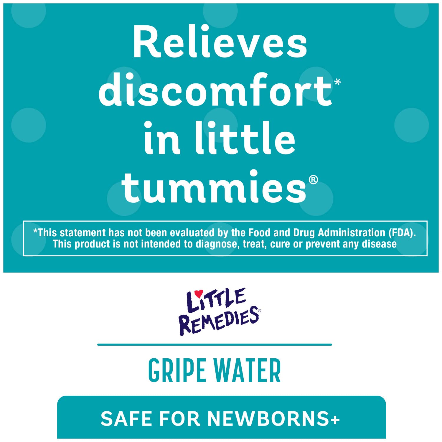 Etiqueta agua de gripe Little Remedies con ingredientes orgánicos