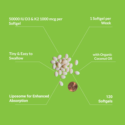 Etiqueta avanzada vitamina d3 k1 k2 mk4 mk7 softgels UpNourish