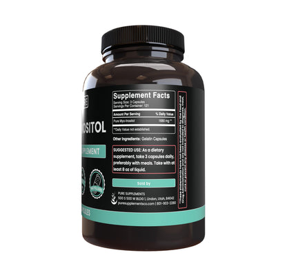 Etiqueta de cápsulas originales puro mio-inositol 365 unidades