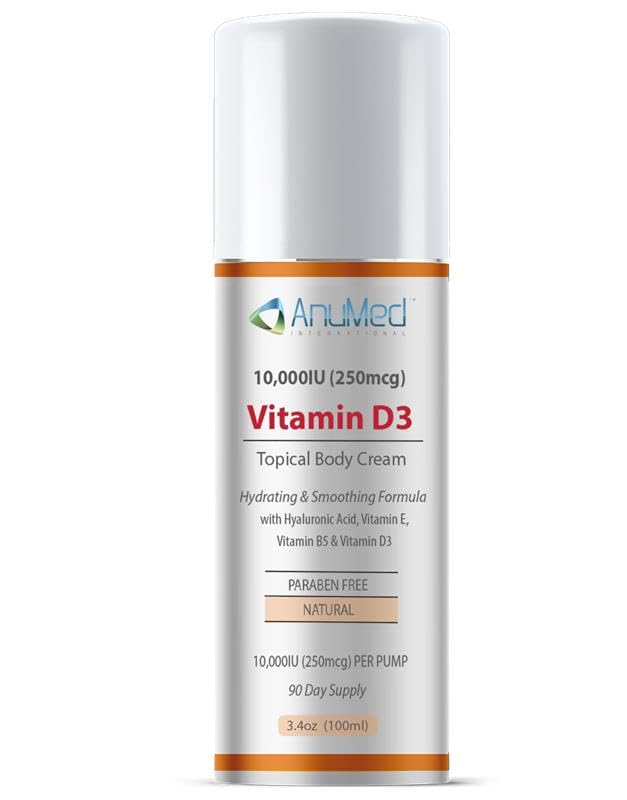 Etiqueta crema vitamina d3 ANUMED 3 oz