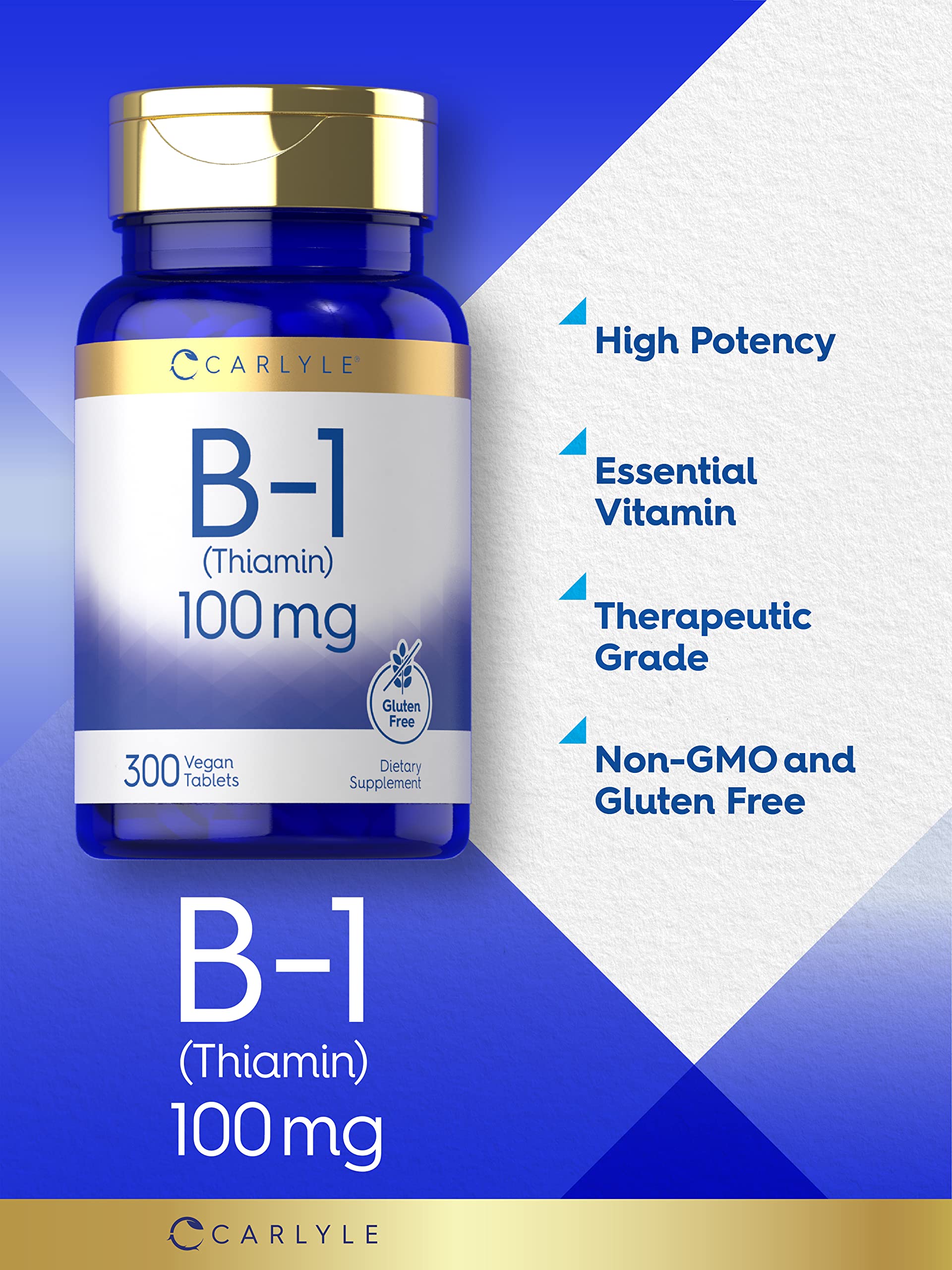 Etiqueta y datos nutricionales vitamina B1 Carlyle