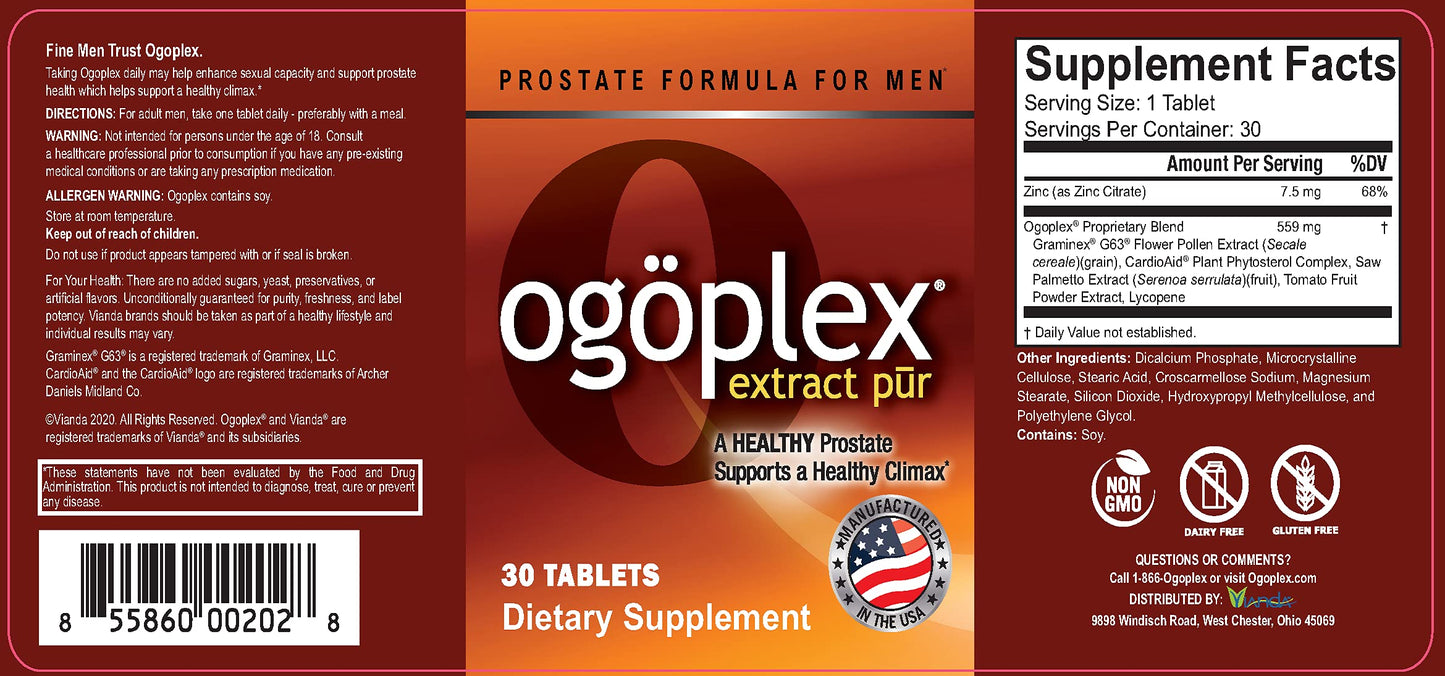 Etiqueta y detalles Ogoplex - ingredientes y usos