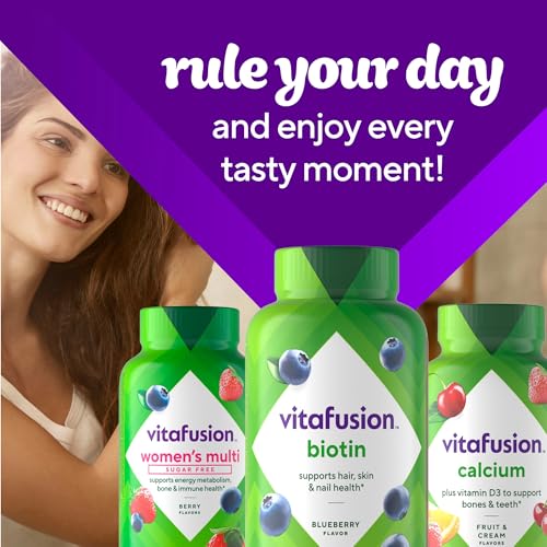 Etiqueta y detalles de producto Vitafusion Biotina
