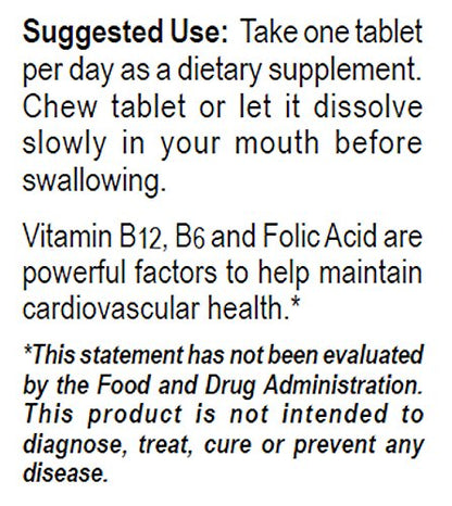 Label Dialyvite Vitamina B12 Plus tabletas masticables