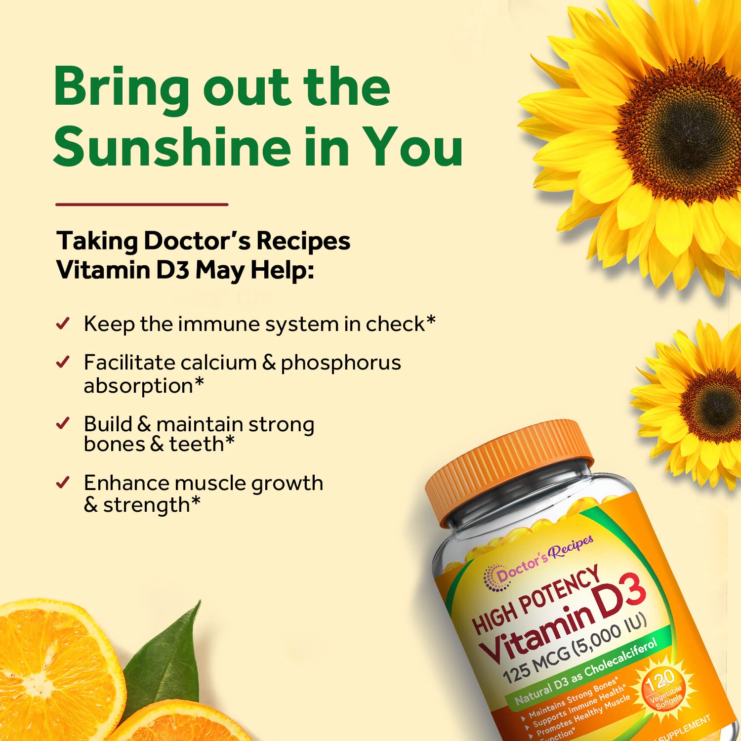Etiqueta de Doctor's Recipes Vitamina D3