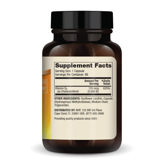 Etiqueta Dr Mercola vitamina d3 liposomal 5000 ui