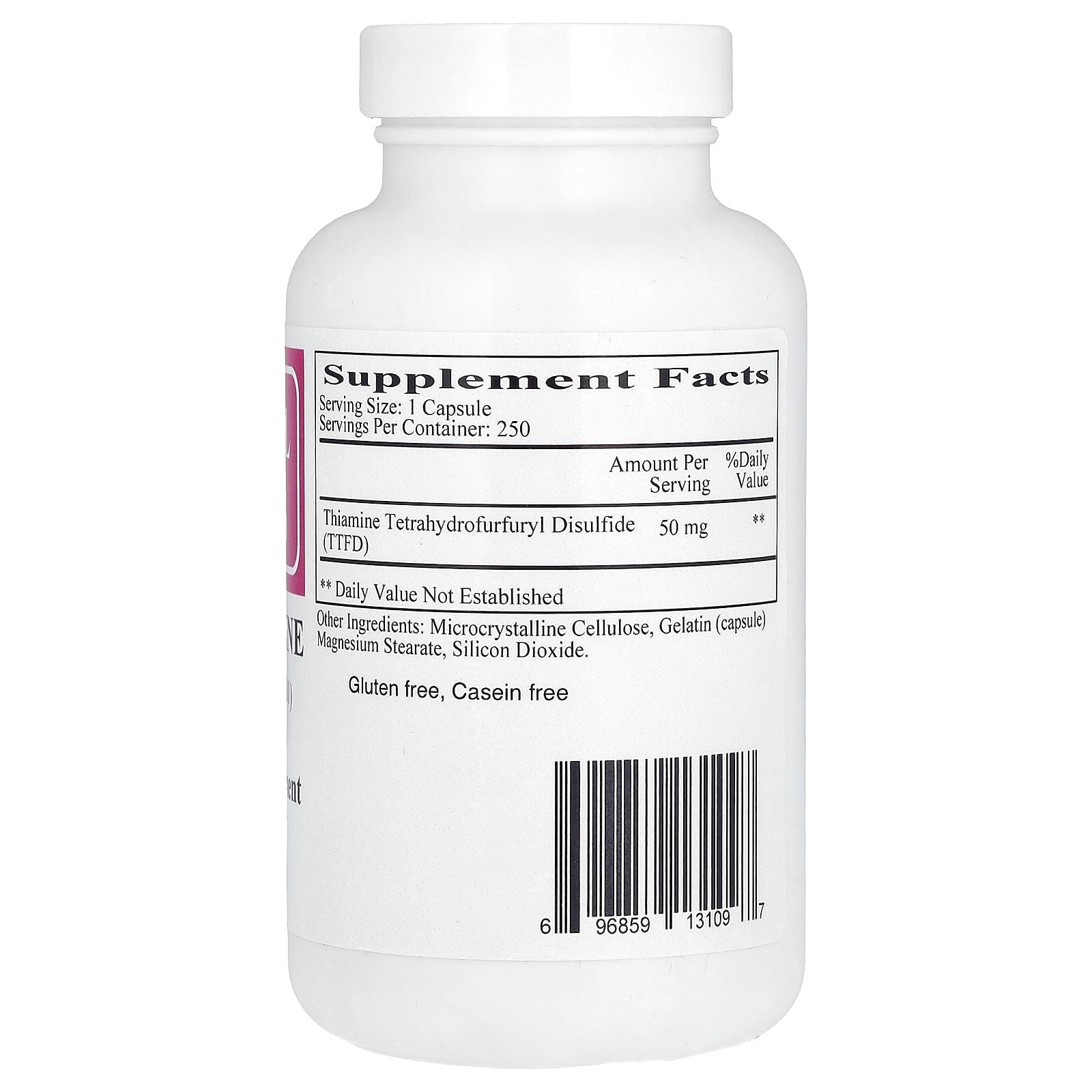 Etiqueta Ecological Formulas All Thiamine vitamina B1 suplemento