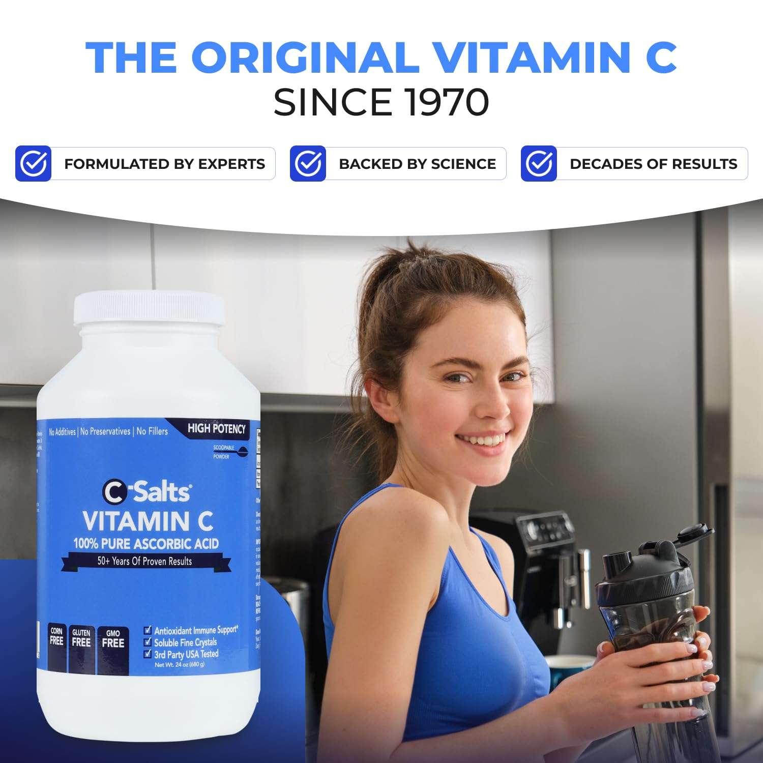Etiqueta envase polvo vitamina C C-Salts
