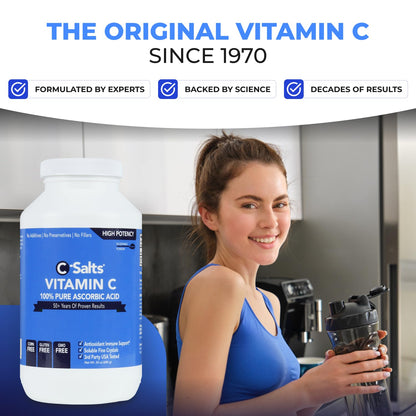 Etiqueta envase polvo vitamina C C-Salts