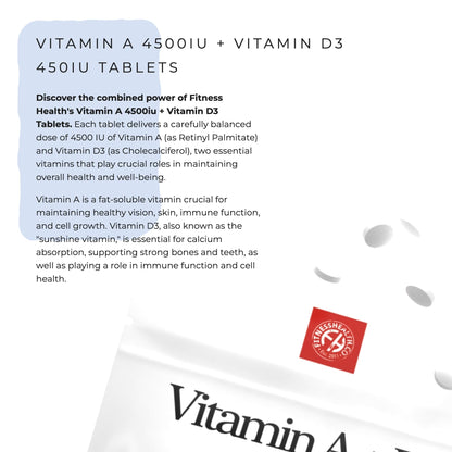 Etiqueta Fitness Health Vitamina A 10000IU