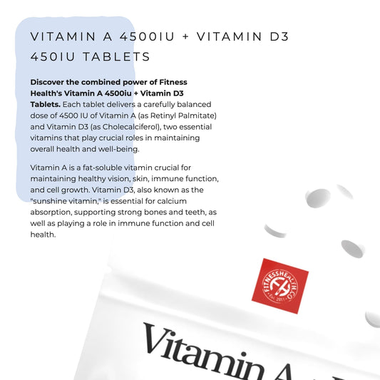 Etiqueta Fitness Health Vitamina A 10000IU