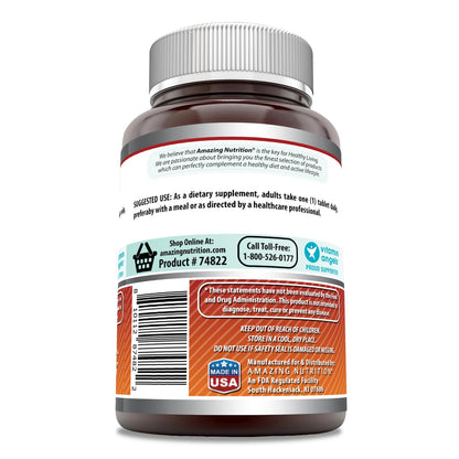 Etiqueta frasco Amazing Formulas ácido fólico 500 tabletas
